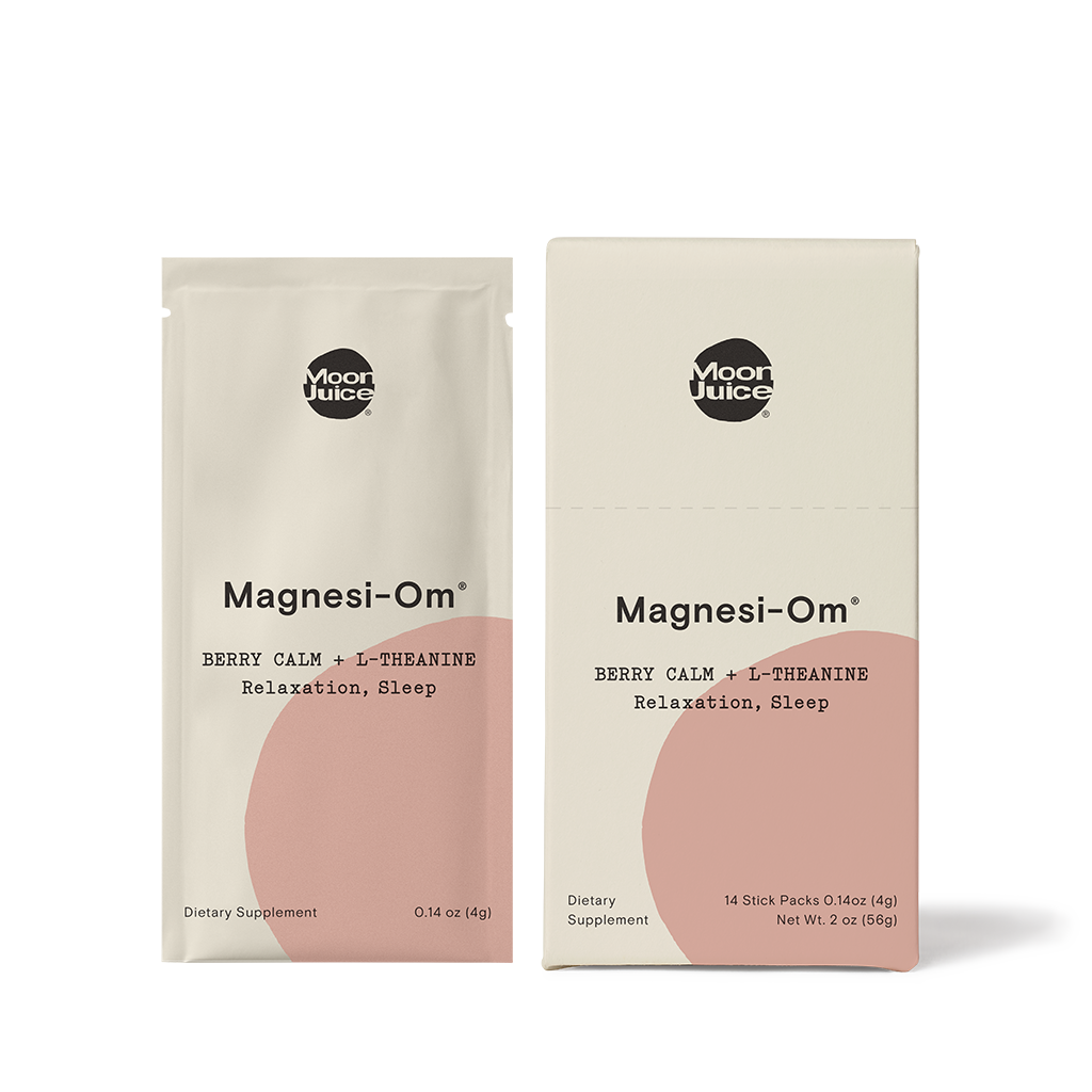 Moon Juice Magnesi-Om | Berry Calm + L-Theanine for Relaxation, Sleep | Single Stick