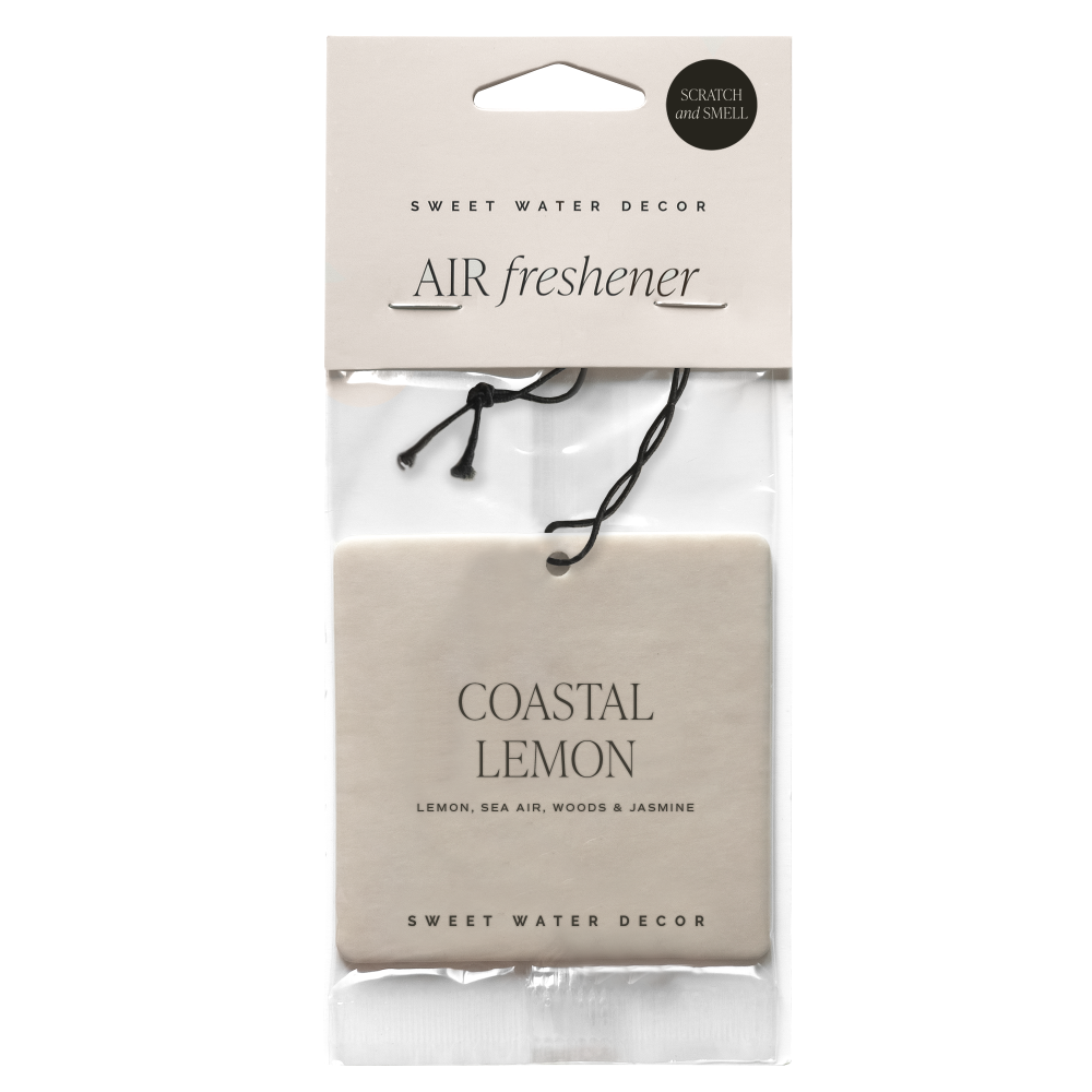 Sweet Water Decor Coastal Lemon Hanging Air Freshener