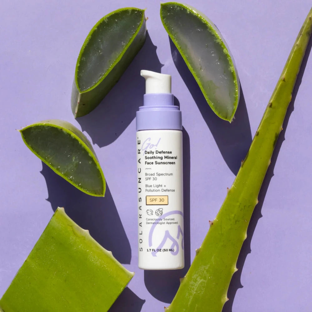 Solara Suncare Go! Daily Defense Soothing Mineral Face Sunscreen, SPF 30