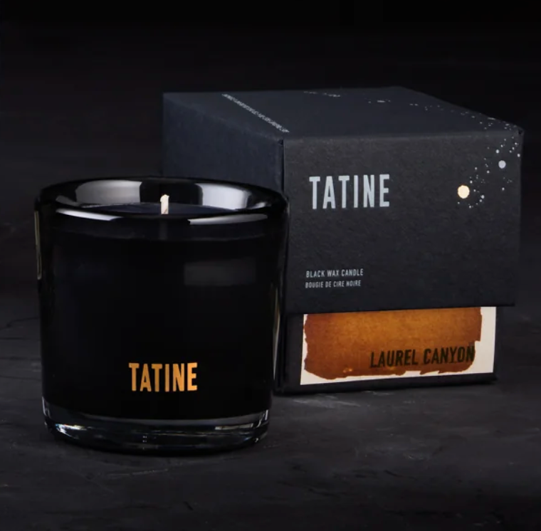 Tatine Candle | Laurel Canyon | Black Wax 3 oz
