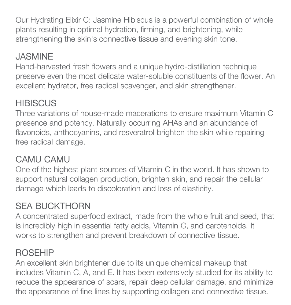 PRE-ORDER | Laurel *Limited Edition* Hydrating Elixir C | Jasmine Hibiscus