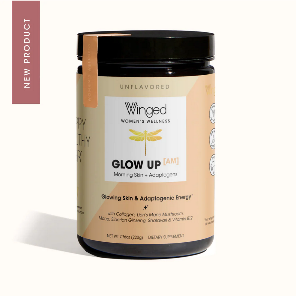 Winged Glow Up AM Collagen Powder | Unflavored