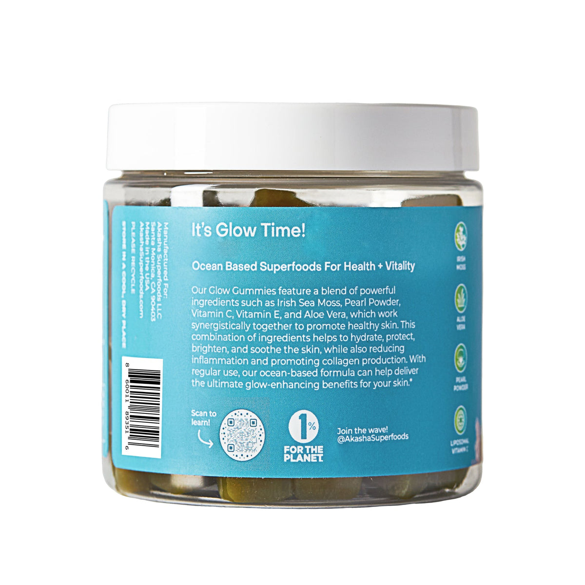 Akasha Superfoods Sea Moss Glow Gummies | 60ct