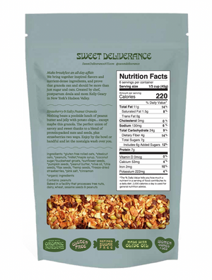 Sweet Deliverance - Strawberry & Salty Peanut Granola