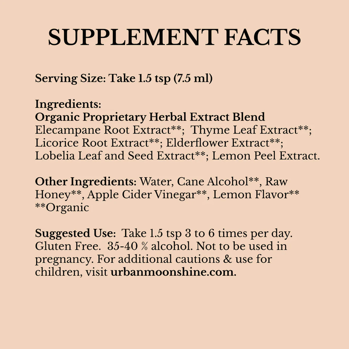 Urban Moonshine Clear Chest