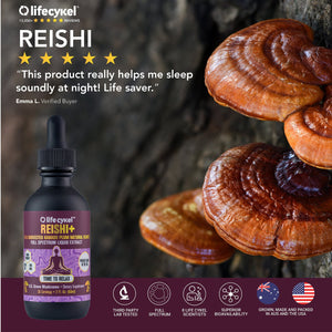 Life Cykel Mushrooms ~ Reishi+ Liquid Double Extract 60 ml