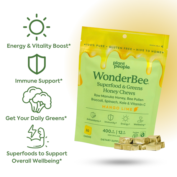 Plant People WonderBee + Greens Chews - Wildcraft