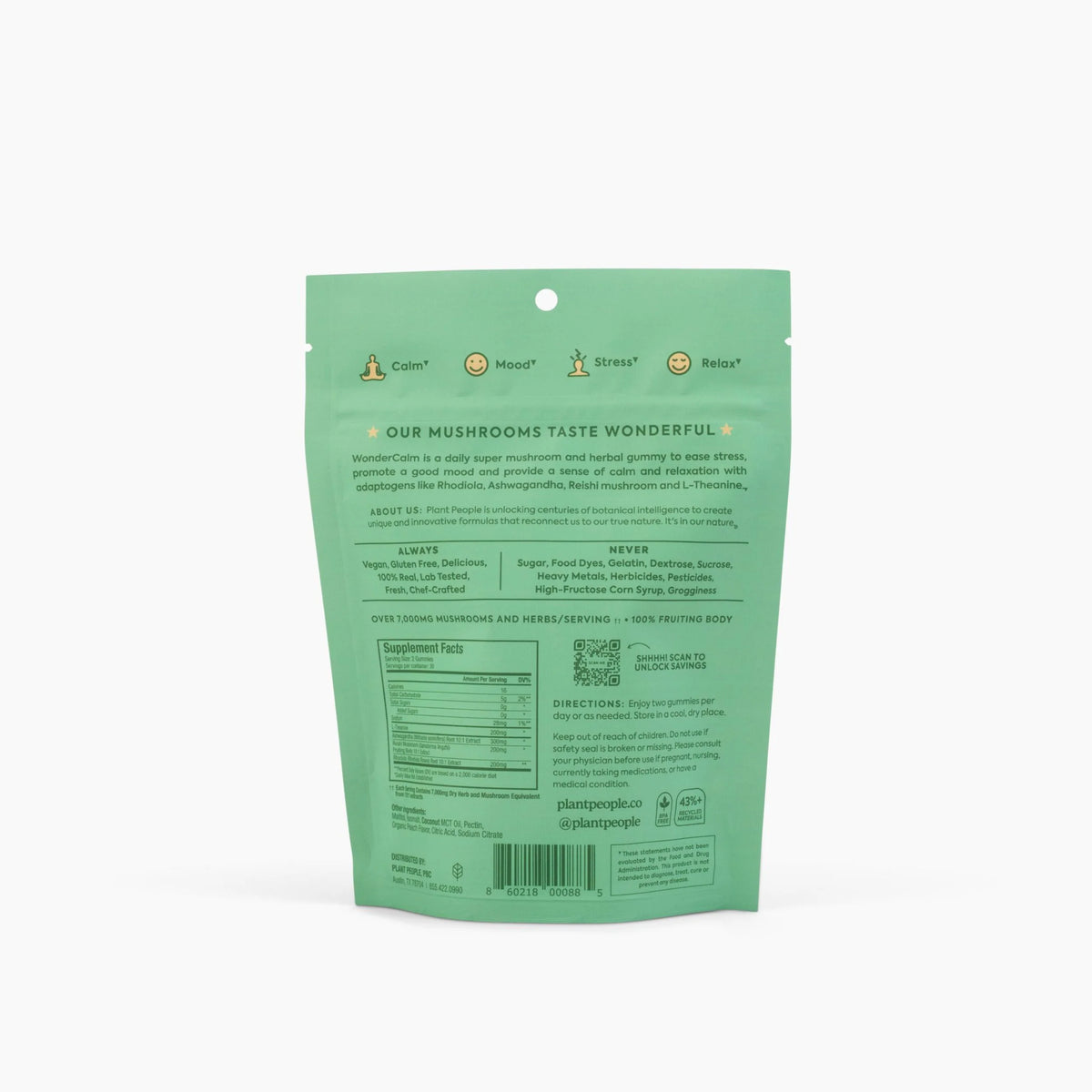 Plant People WonderCalm Mushroom Gummies