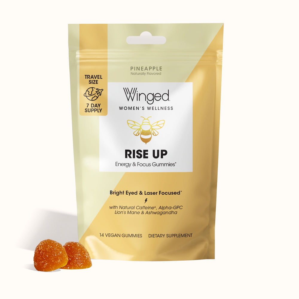 Winged Wellness Rise Up Energy & Focus Gummies | Travel Pack