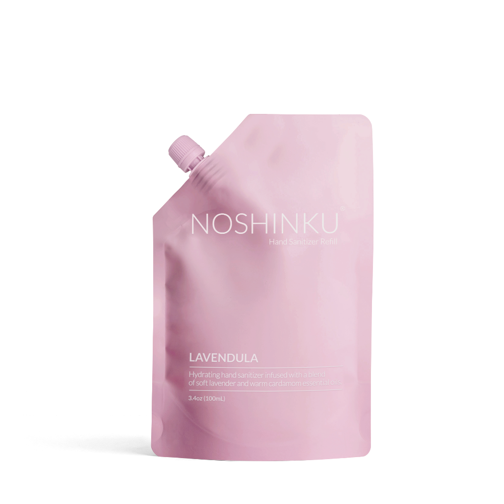 Noshinku - Lavender Nourishing Hand Sanitizer Mini Travel Refill Pouch