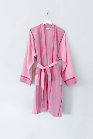 HOME & LOFT Gypsy Pink Tribeca Long Bathrobe | Size Medium