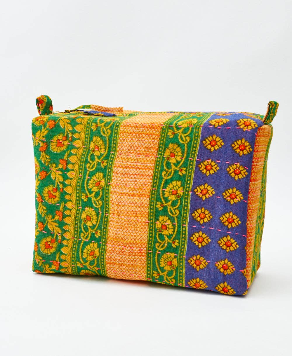 Anchal Large Kantha Toiletry Bag | No. 240112