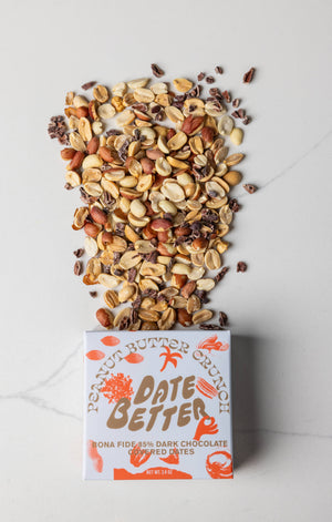 Date Better Snacks | Peanut Butter Crunch | Chocolate Covered Dates