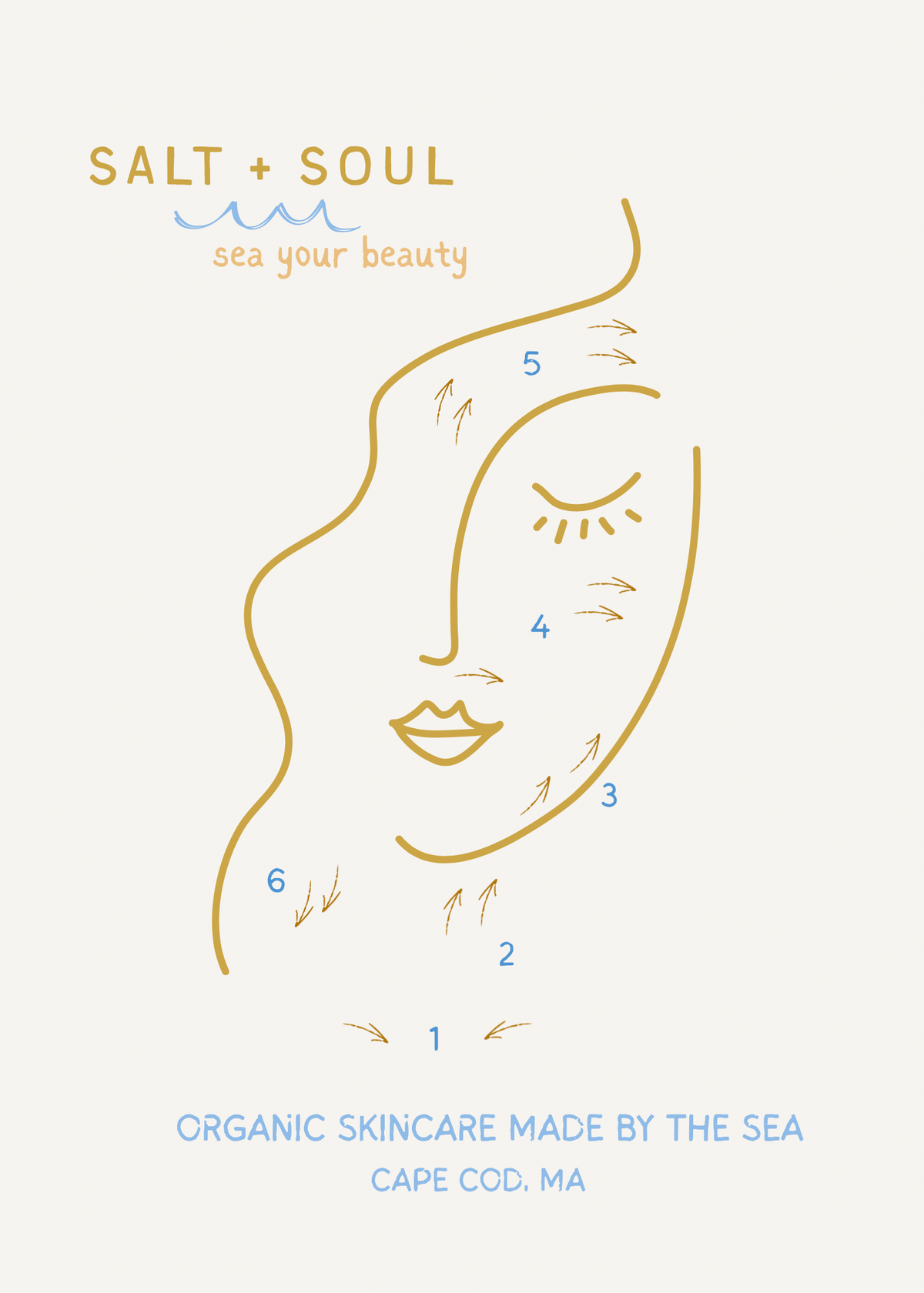 Salt + Soul Skincare Lymphatic Support Facial Dry Brush | Face Sculpting
