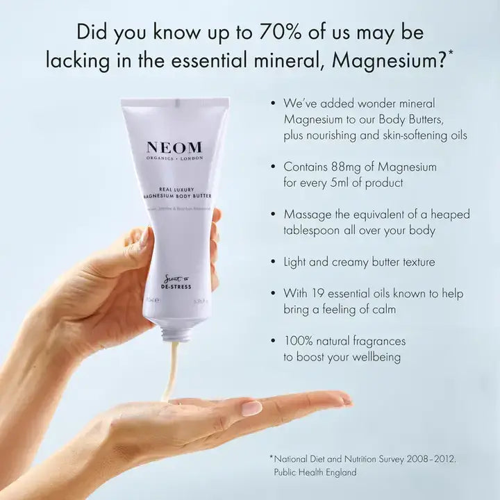 NEOM Wellbeing De-Stress Real Luxury Magnesium Body Butter 30ml
