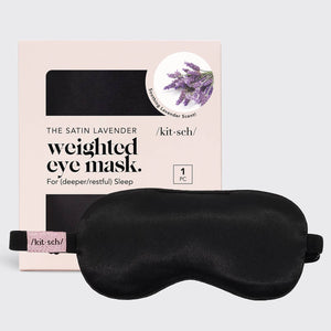 KITSCH The Satin Lavender Weighted Eye Mask | For (deeper/restful) Sleep