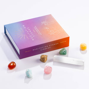 GeoCentral Meditation Stones Boxed Crystal Collection