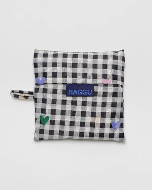 Baggu Standard Reusable Bag | Gingham Hearts