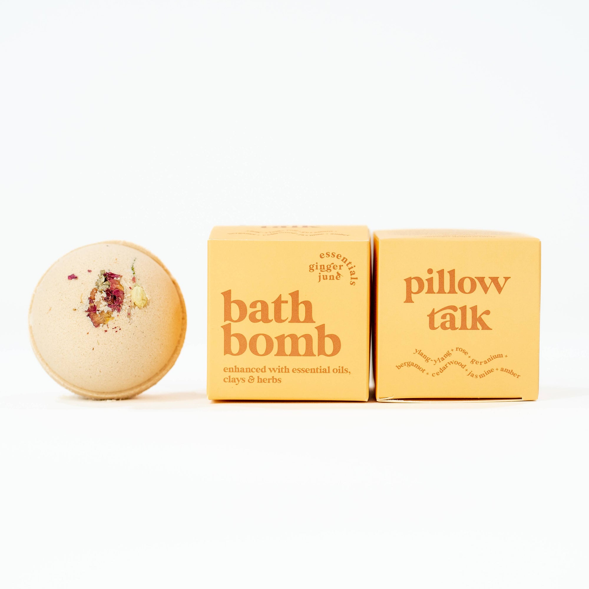 Ginger June Candle Co. PILLOW TALK 100% BOTANICAL BATH BOMB