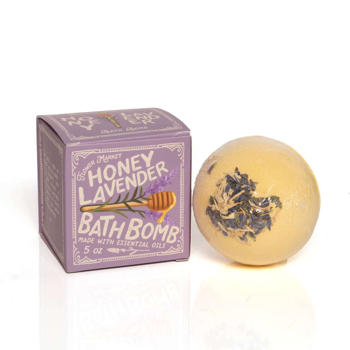 123 Farm Honey Lavender Bath Bomb Aromatherapy 5 oz