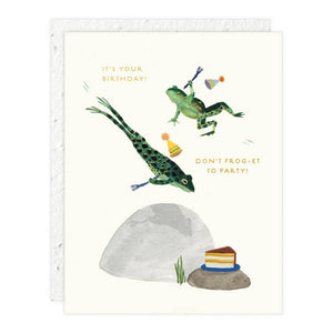 Seedlings - Party Frogs - Birthday Card