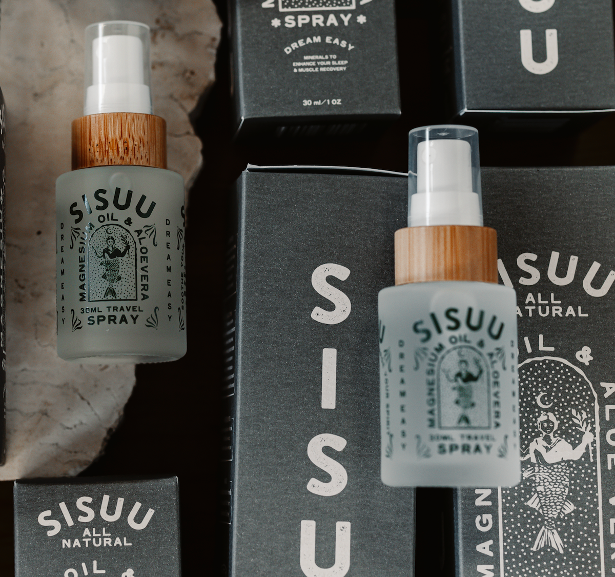 SISUU Magnesium Oil & Aloe Vera Spay Travel Size | 30 ml