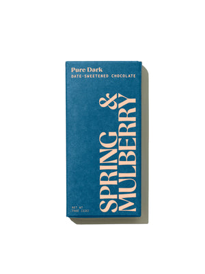 Spring & Mulberry Pure Dark Date-Sweetened Chocolate Bar | Mini