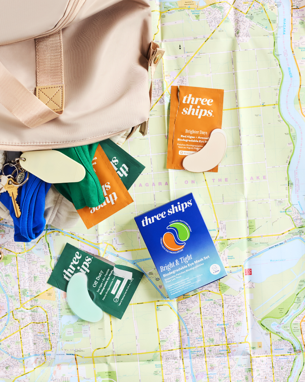 Three Ships Bright & Tight Biodegradable Eye Mask Quartet