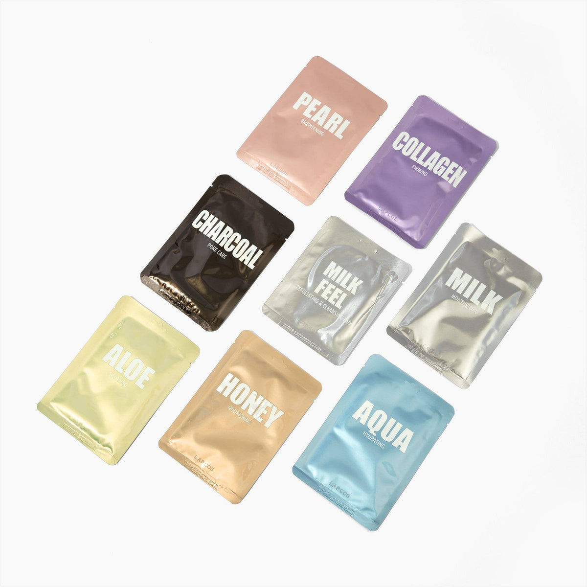LAPCOS Beauty Buffet | 7 Masks + 1 Exfoliating Pad