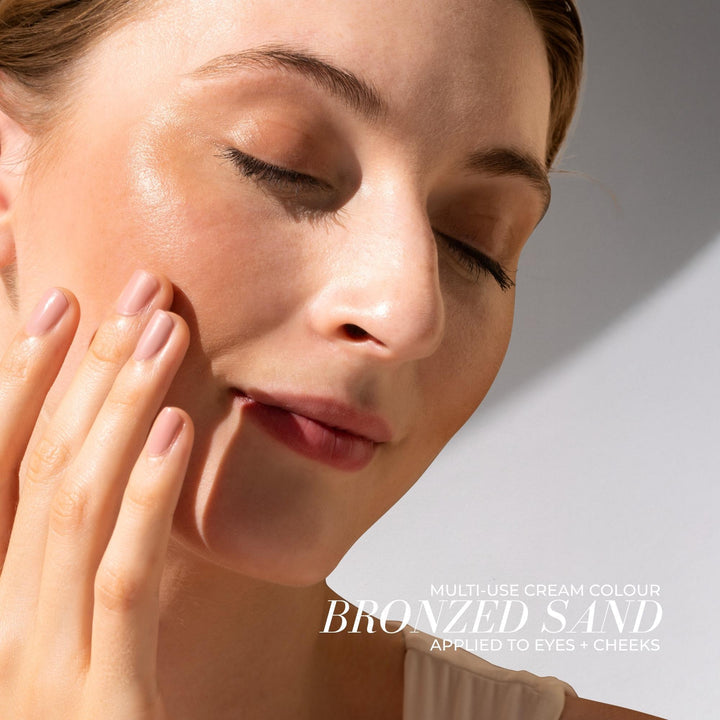 Fitglow Beauty Multi-Use Pressed + Cream Color | Skincare-infused Color Eyeshadow + Blush + Brow + Illuminator + Corrector