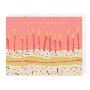 Seedlings Birthday Card | Candle Wishes