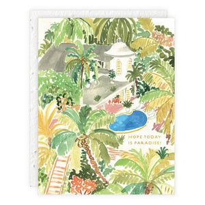 Seedlings - Oasis - Birthday Card