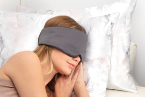 KITSCH The Satin Pillow Eye Mask | Charcoal