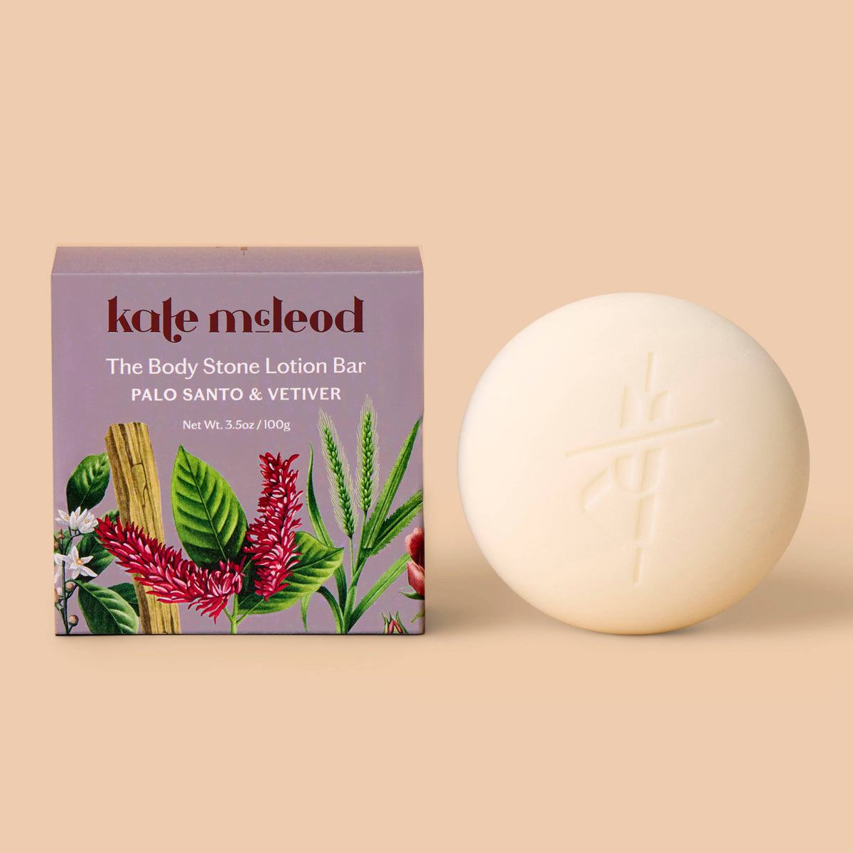 Kate McLeod Palo Santo & Vetiver | Deep Moisturizing Lotion Bar
