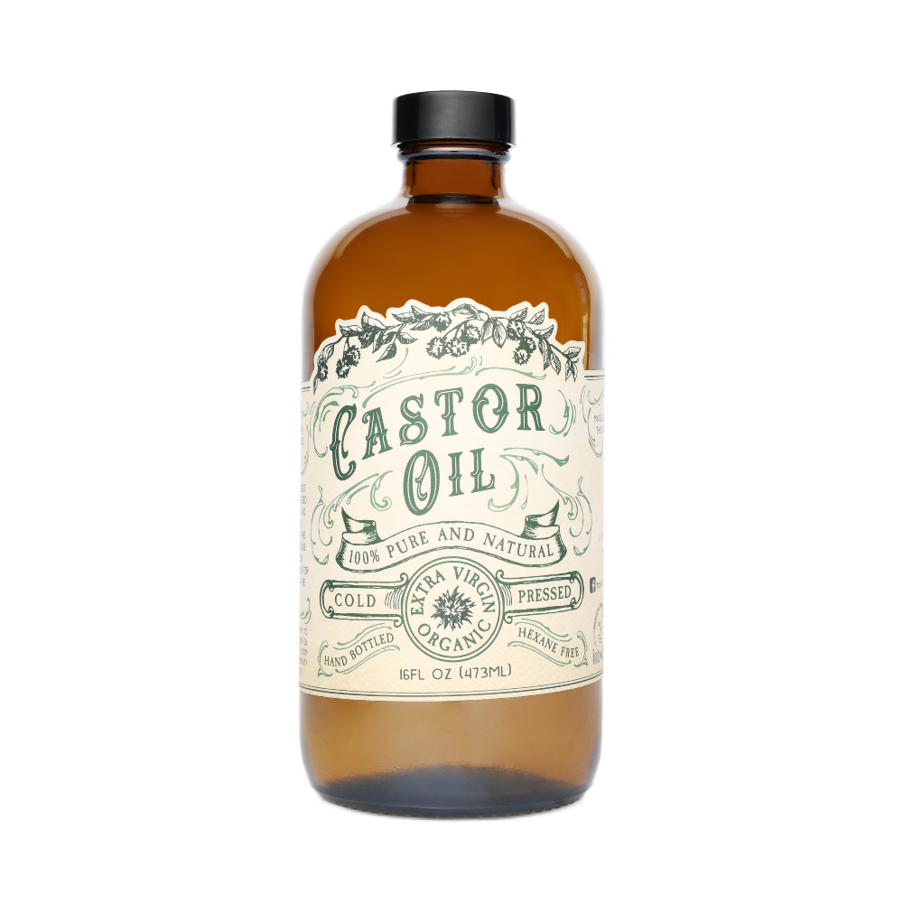 Roots And Leaves | Organic Cold Pressed Castor Oil Hexane Free USA | 16 oz
