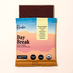 Raaka Chocolate | Day Break Functional Organic Dark Chocolate Bar