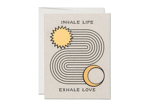 Red Cap Cards | Inhale Exhale Encouragement Greeting Card