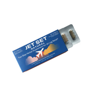 Jet Set Natural - 2-Step Herbal Supplement For Jet Lag Relief)