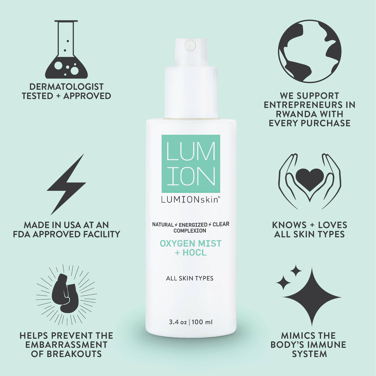 LUMION Oxygen Mist + HOCL