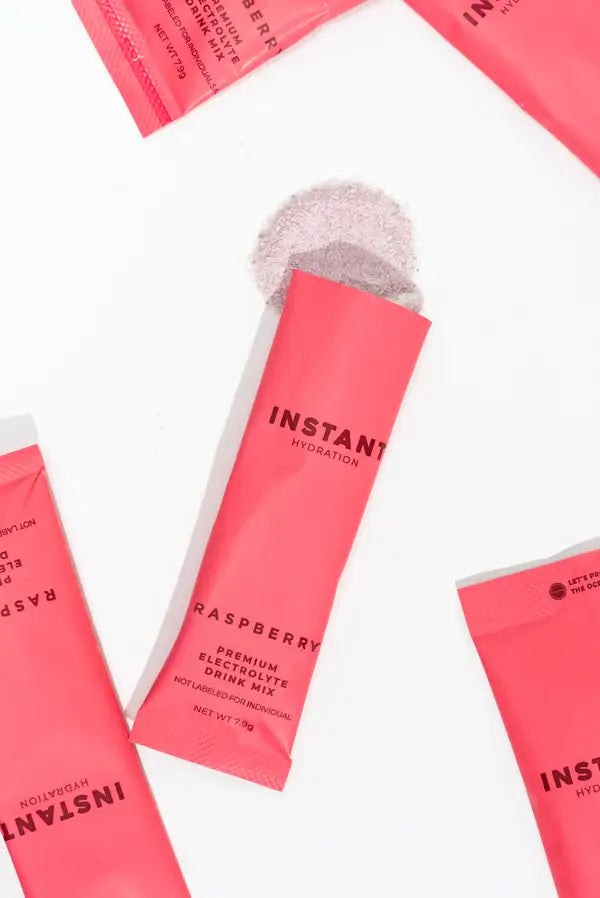 Instant Hydration - Premium Electrolyte Drink Mix: Raspberry