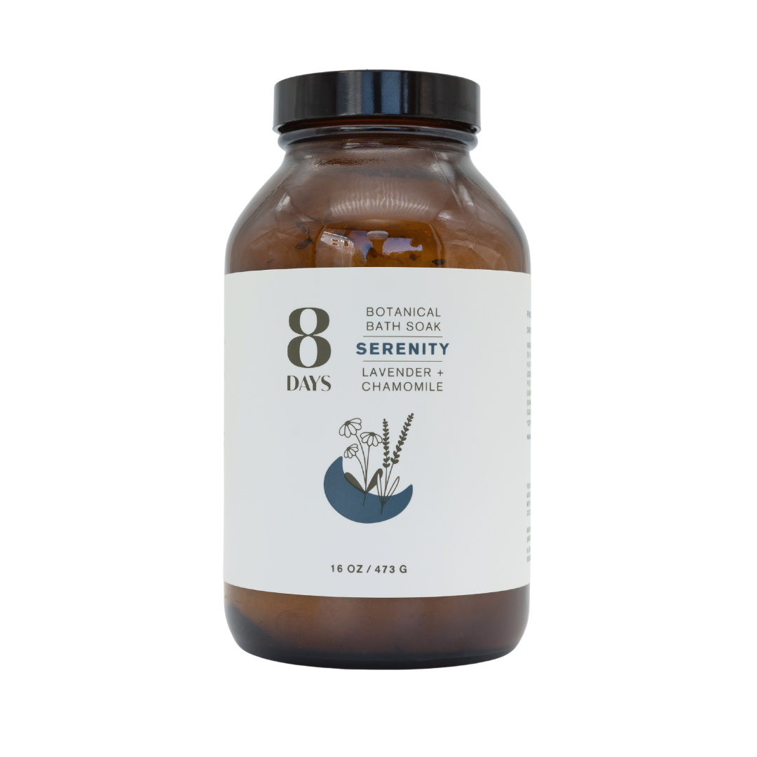 8 Days Botanicals SERENITY Botanical Bath Soak | Lavender + Chamomile