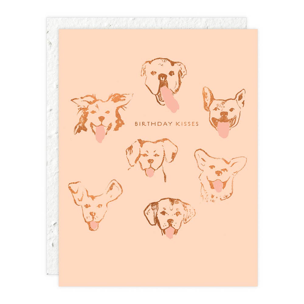 Seedlings Birthday Card | Dog Kisses