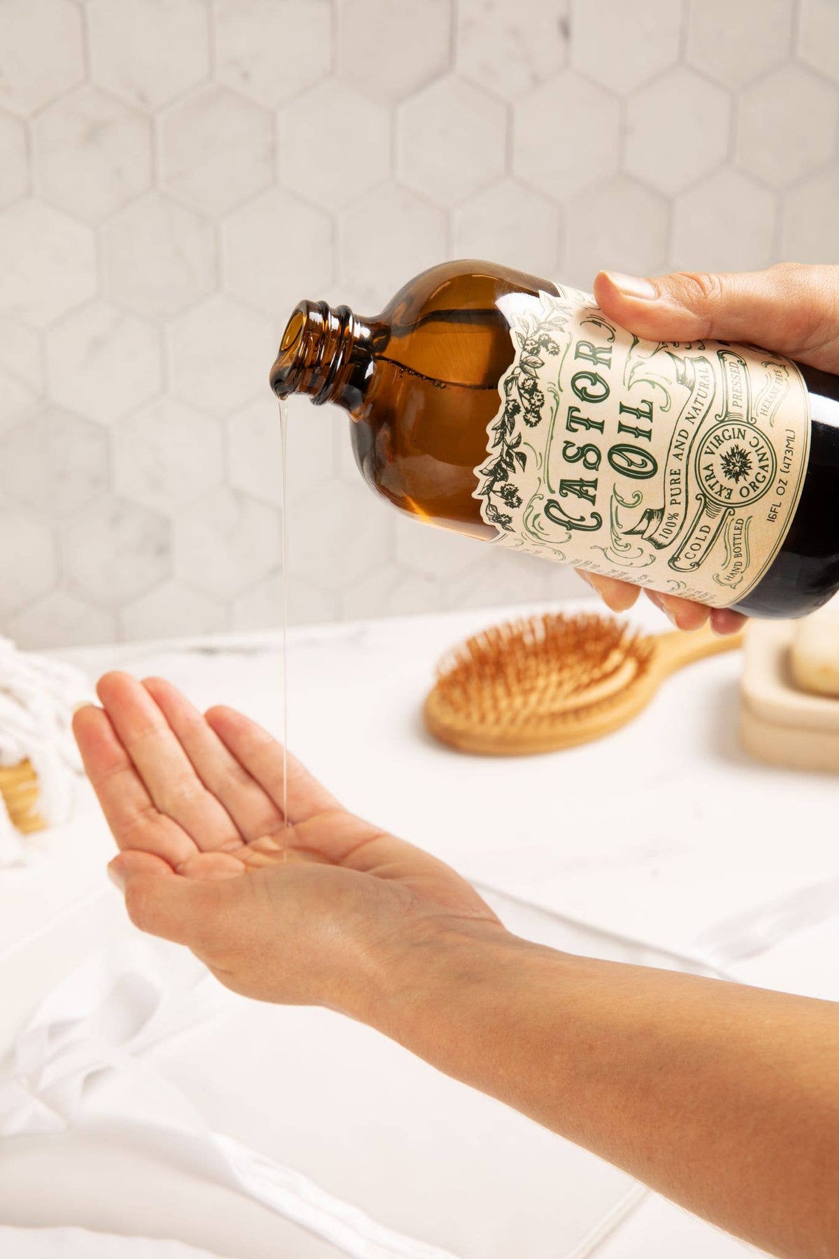 Roots And Leaves | Organic Cold Pressed Castor Oil Hexane Free USA | 16 oz