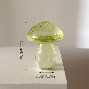 IVORE.GROUP Mini Glass Mushroom Bud Vase | Grey