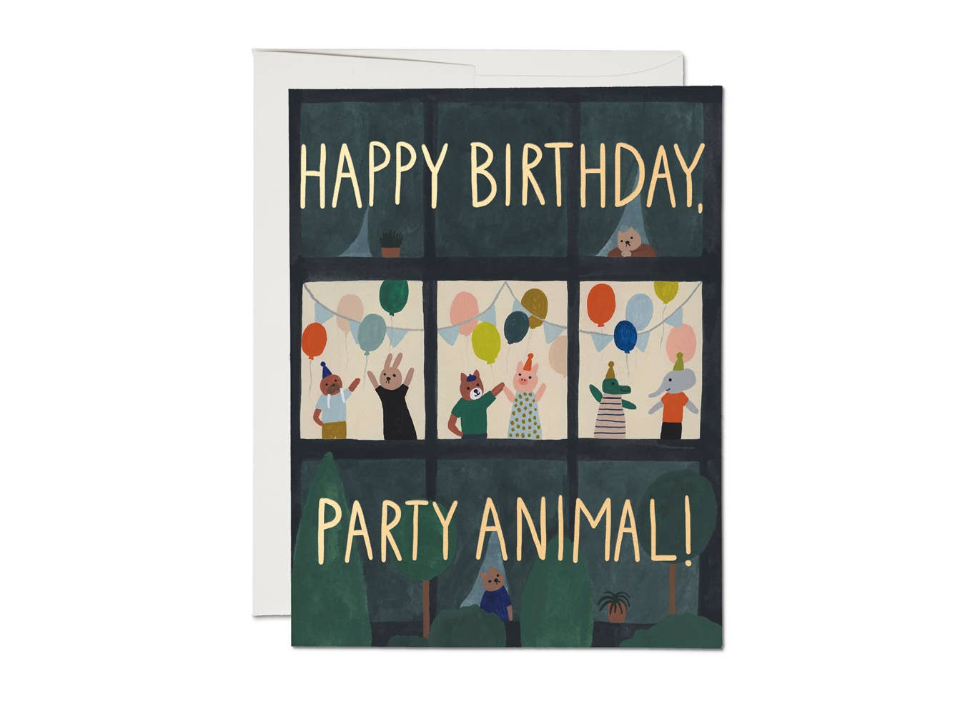 Red Cap Cards Animal House Birthday Greeting Card