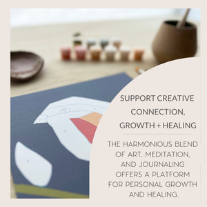 Breathe People - Wildflowers Meditative Art Paint by Number Kit: Kit + Magnetic Frame