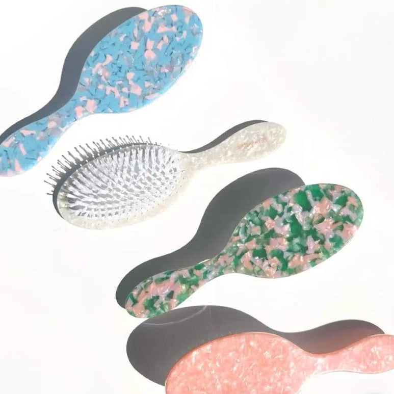 Solar Eclipse - Perfect Daily Hair Brush | Eco-Friendly Acetate: Pearl