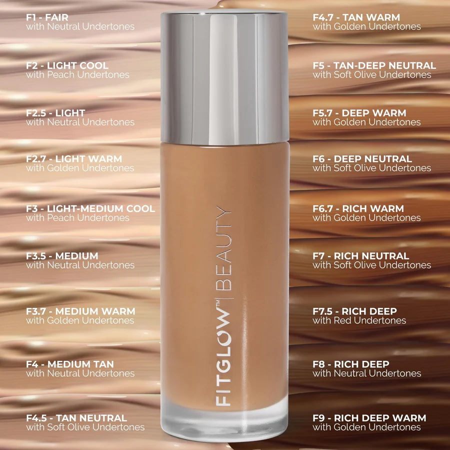 Fitglow Beauty Foundation+ | Herbal Hyaluronic and Vitamin C Photo-Filtering Foundation