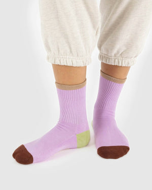 Baggu Ribbed Sock | Peony Mix | Large