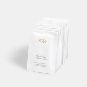 Ogee Gentle Glow Cleansing Cloths Everyday Essential Moisturizing Makeup-Removal